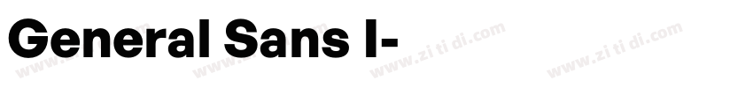 General Sans I字体转换